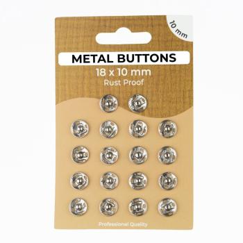 Annähdruckknöpfe silber Ø 10mm